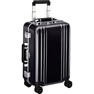 Classic Polycarbonate Carry On 4 Wheel Spinner Travel Case Blac
