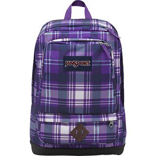 All Purpose Laptop Backpack Purple Night Preston Plaid   JanSport Lapto