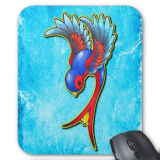 Spring Bird Is In The Air Swallow Tattoo Design Mousepads