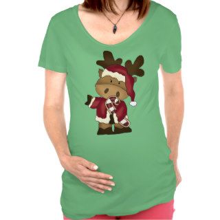 Christmas Holiday Moose Maternity t shirt