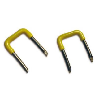 Gardner Bender 1/2 in. Yellow Insulated Metal Staples for NM Cables (100 Pack) 