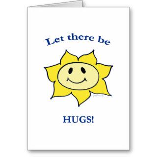 Smily Face Hugs Greeting Card