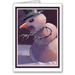 Scary Snowman Christmas Card