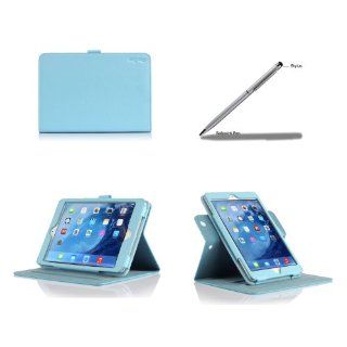 ProCase Apple iPad mini with Retina Display Case with bonus stylus pen   Rotating Stand Folio Case Cover (horizontal and vertical display) for iPad mini 2 (2013) and iPad mini (2012), with Smart Cover Auto Sleep/Wake (Blue) Baby