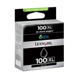 Lexmark (#100XL) Impact S305, Interpret S405, Intuition S505, Interact S605, Prospect Pro205, Prevail Pro705, Prestige Pro805, Platinum Pro905 High Yield Black Return Program Ink Cartridge (510 Yield), Part Number 14N1068