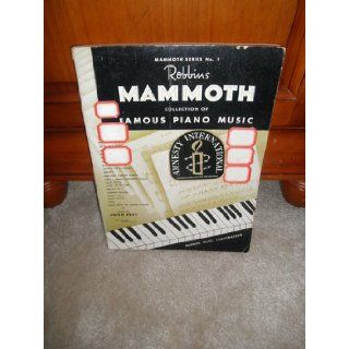 Robbins Mammoth Collection of Famous Piano Music Number 1 Hugo [ed.] Frey Books