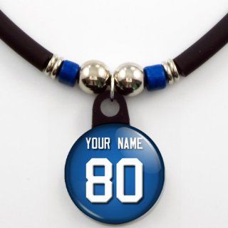 New York Giants Jersey Necklace Personalized with Your Name and Number Jewelry