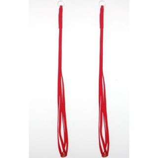 Primitive Planters 36 in. Red Fabric Plant Hangers (2 Pack) 2657