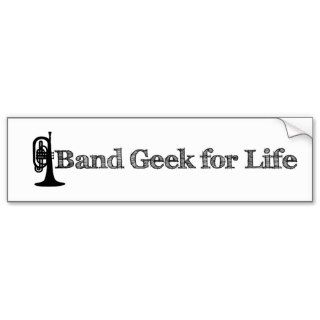 Mellophone   Band Geek for Life Bumper Sticker
