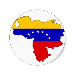 Venezuela flag map stickers