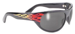 PACIFIC COAST WRAP SUNGLASSES   BLACK FLAME FRAME / SMOKE LENS, Manufacturer PACIFIC COAST, Manufacturer Part Number 307 AD, Stock Photo   Actual parts may vary. Automotive