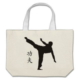 High Kick/Kung Fu Kanji Tote Bag