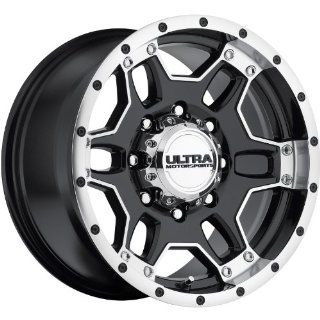 Ultra Mongoose 17 Machined Black Wheel / Rim 8x170 with a 12mm Offset and a 125 Hub Bore. Partnumber 178 7987B Automotive
