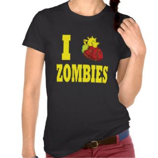 I Love Zombies   Zombie Pop Art Shirts