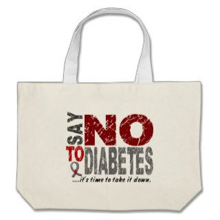 Say NO To Diabetes 1 Canvas Bag