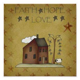 Faith   Hope   Love Print