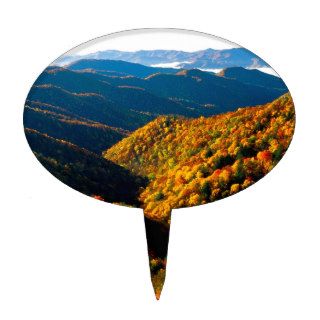 Autumn Deep Creek Valley Tennessee Cake Toppers