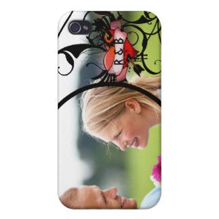 Your Photo Ever After Monogram Swirly iPhone Cover Cover For iPhone 4