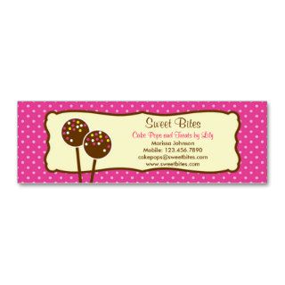 Cake Pops Bakery Tag / Business Card
