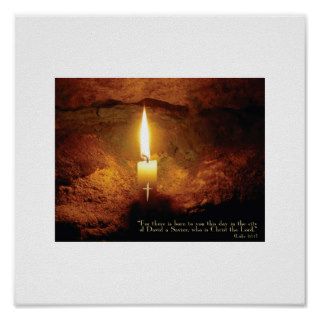 "Christ Candle Christian Art Poster