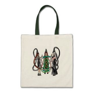 Three Sisters   Celtic witches Tote Bag