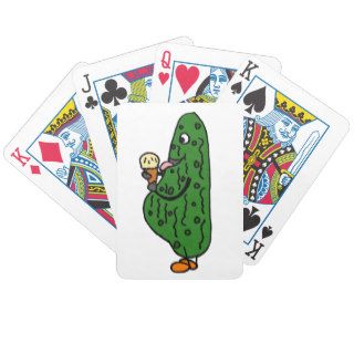XX  Pregnant Pickle Eating Ice Cream Cartoon Bicycle Poker Cards