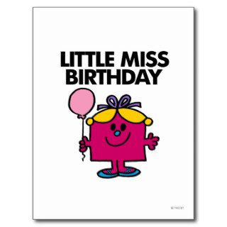 Little Miss Birthday Classic 1 Post Card