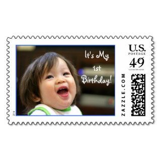 Must've Been Funny, It's My 1st Birthday Postage Stamps