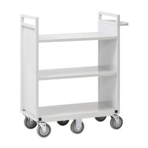 Buddy Products 36 in. W Flat 3 Shelf Cart with 6 Wheels 6385 32