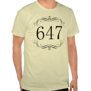 647 Area Code T Shirt