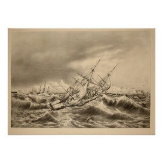 The Storm Tossed Ship Print