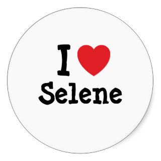 I love Selene heart T Shirt Stickers