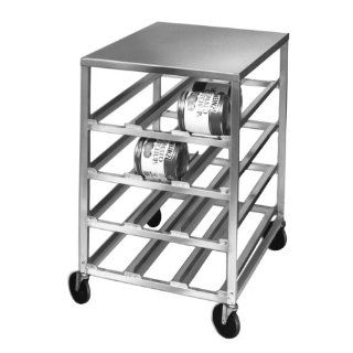 Mobile Aluminum Can Rack with Work Table Health & Personal Care
