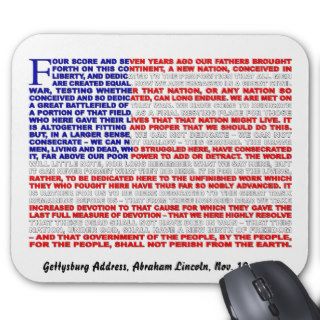 Gettysburg Address Mousepad