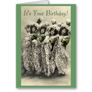 Vintage Can Can Humor Birthday Card