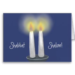 Shabbat Candles custom card