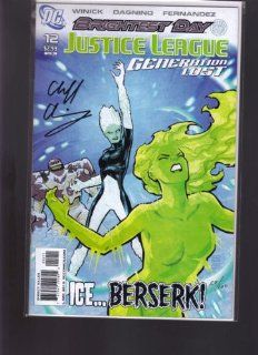 DC JUSTICE LEAGUE #12 BRIGHTEST DAY GENERATION LOST DF SIGNED CLIFF CHIANG W/COA  