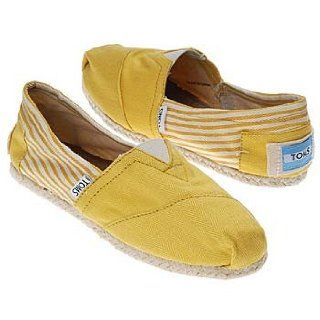 TOMS Womens Rope Slipon University Yellow, 7.5 Shoes