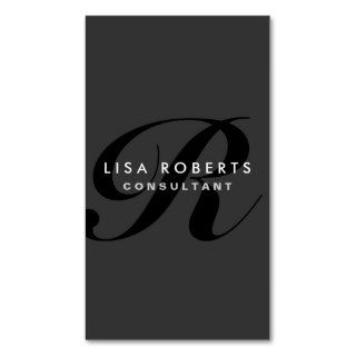Monogram Professional Elegant Fashion Designer Business Card Template