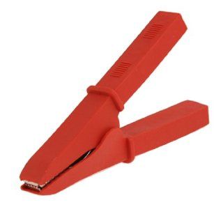 118mm Red Plastic Coated Insulated Battery Clip Alligator Clamp 150A   Circuit Testers  
