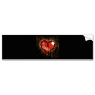 Broken Heart/Mending Heart bumper sticker