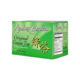 Original Green Tea Contains Antioxidants   20 bags, (Lindsay Gardens)  Grocery Tea Sampler  Grocery & Gourmet Food