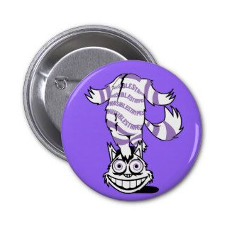 cheshire the cat pinback buttons