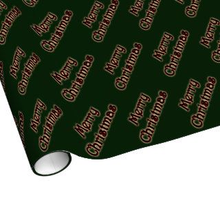 Glow Merry Christmas Gift Wrap Paper