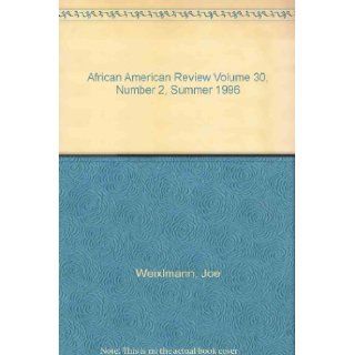 African American Review Volume 30, Number 2, Summer 1996 Charles] Weixlmann, Joe (editor); Boccia, Michael (editor); Beavers, Herman (editor) [Johnson, Charles (illustrator); Over 30 b/w illustrations; Few b/w photographs; Advertising Matter Johnson Book