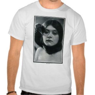 Theda Bara w/raven 1915 vintage portrait T shirt