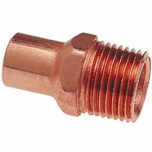 NIBCO 1/2 in. Copper Ftg x MIPT Fitting Adapter C604 2