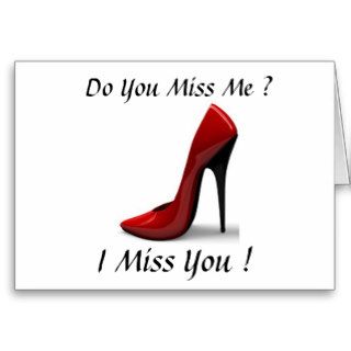 SHOES MISS YOU CARD