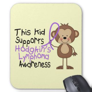 This Kid Supports Hodgkins Lymphoma Awareness Mouse Pad