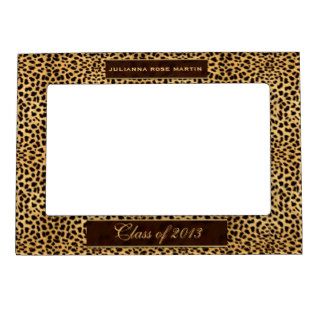 Cheetah Print Personalized Magnetic Frame